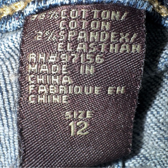 Christopher Blue Jeans Women 12 Mid Rise Straight Stretch Denim Classic Blue - Picture 6 of 10